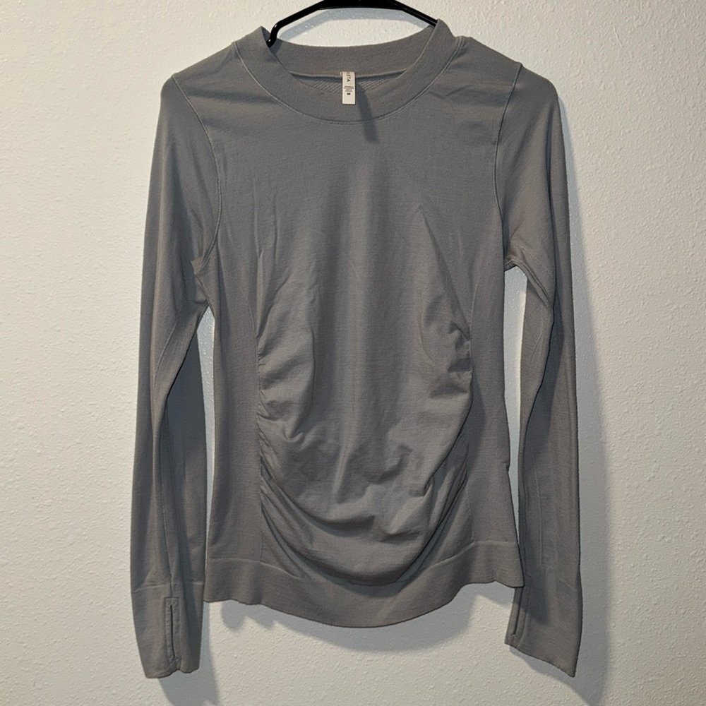 Athleta Foresthill Ascent Seamless Long Sleeve Workout Top
